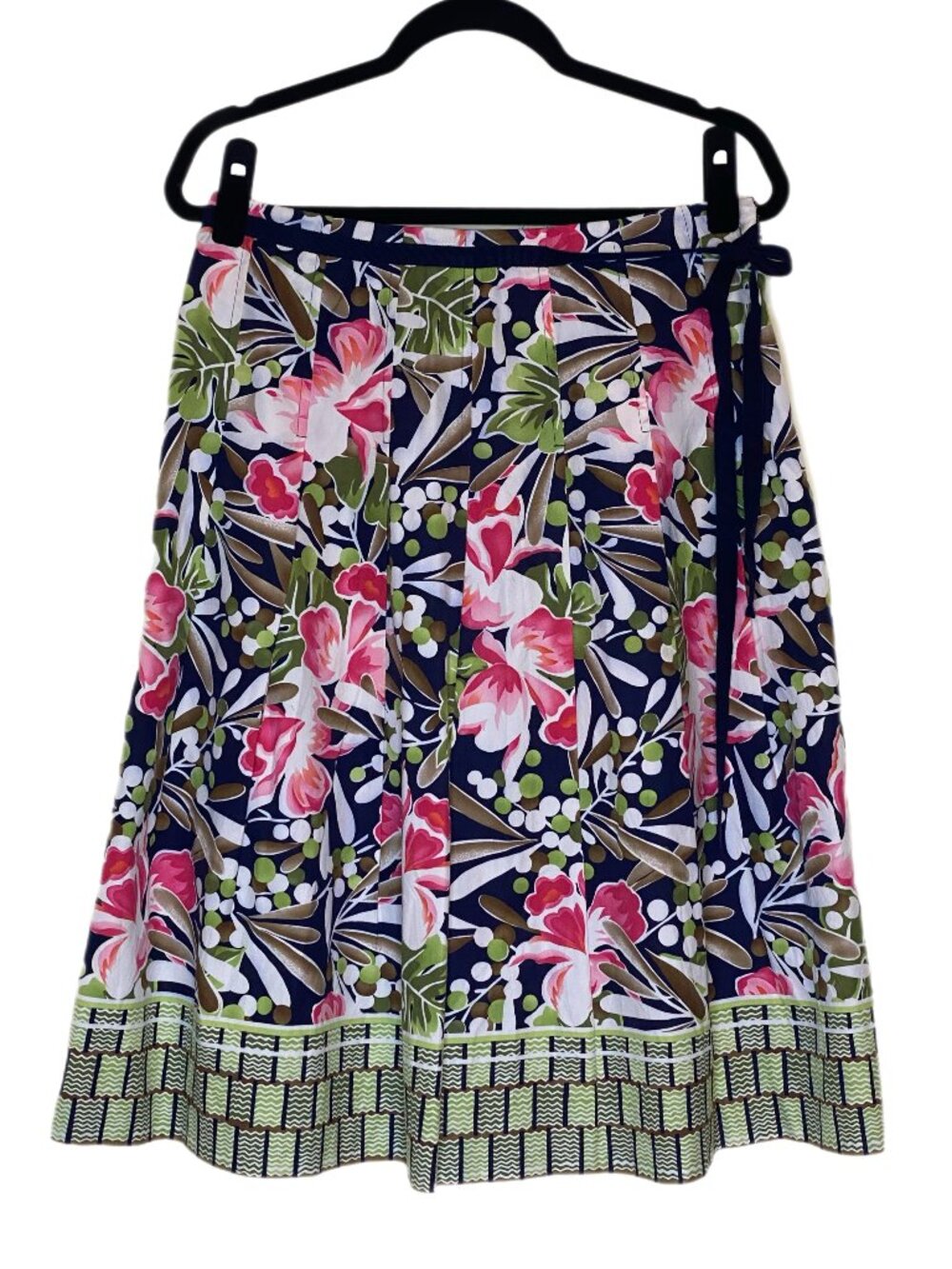 Talbots Multi-Colored Floral Patterned Skirt Size 10